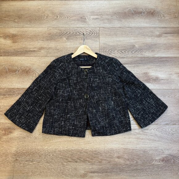 Vintage Jones New York Black & White Tweed Jacket – Size M - Picture 5 of 9